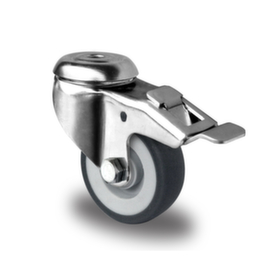 Cascoo Ruota orientabile a foro passante con fermo