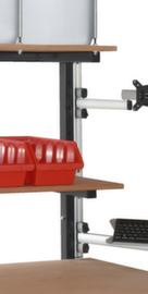 colonna profilata Classic/Multiplex per alloggiamento supporto TFT e tastiera per tavolo di confezionamento