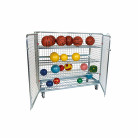 Carrello a sfere con ripiani