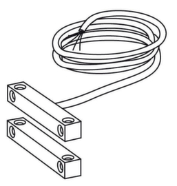 contatto reed via cavo GfS, per allarme diurno