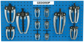 1.18/1.19 Set di estrattori su pannello forato 12 pezzi
