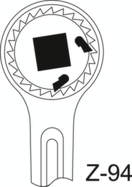 3093 Z Cricchetto ad ingranaggi 3/8"