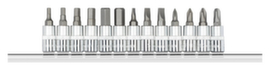 R48008013 Punte per cacciavite 1/4 +strip 13 pezzi