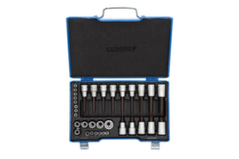 GEDORE 19 TX 20 Set di cacciaviti 1/2"+1/4" 34 pezzi TX