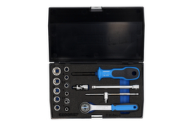 GEDORE D 20 EMU-3 Set di chiavi a bussola 1/4" 17 pezzi profilo UD 4-13 mm
