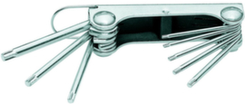 SCL 43 TX-80 Set di chiavi esagonali a L in clip 8 pezzi TX T9-T40