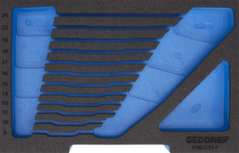 GEDORE EI-1100 CT1-7 Modulo schiuma 1/2 L-BOXX 136 vuoto