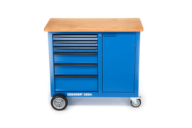 1504 0321 Banco da lavoro a rulli con 6 cassetti