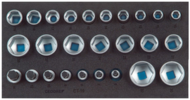 1500 CT1-19 Set di bussole 1/2"