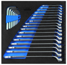GEDORE 1500 CT2-1 B Set di chiavi combinate in un modulo di controllo utensili