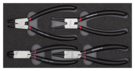 GEDORE RED R22150017 Set di pinze per anelli di sicurezza 2/6 CT modulo 4 pezzi
