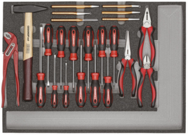 GEDORE RED R22350005 Set di utensili BASIS modulo 1/1 CT 23 pezzi