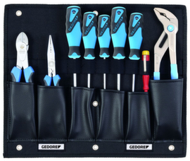 GEDORE 1100 W-001 Scheda utensili con assortimento di pinze e cacciaviti