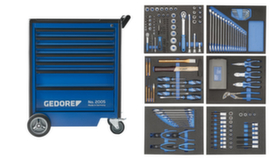 GEDORE 2005-TS-190 Carrello portautensili con assortimento di utensili da 190 pezzi