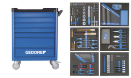 WSL-L-TS-190 Carrello portautensili Workster smartline con assortimento di utensili da 190 pezzi