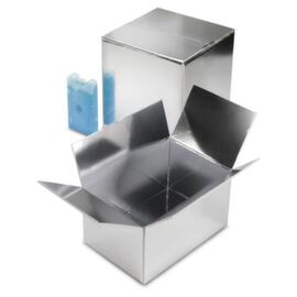 Scatola isolante in polistirolo color argento