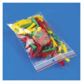 Sacchetto con chiusura a pressione e foro per appendere