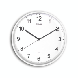 MAUL Radio orologio da parete MAULsprint con numeri arabi, con numeri arabi e linee, Ø 305 mm