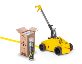 Set di marcatori per pavimenti EXTRA PAINT XL® con 6 barattoli di colore