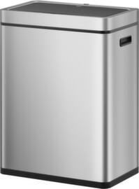 cestino per rifiuti a pedale EKO con rivestimento anti-impronta, 2 x 30 l