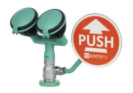 Doccia per gli occhi, 2 soffioni per doccia inclinati