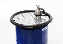 superficie di appoggio FALCON per imbuti per fusti