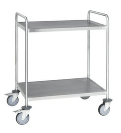 Kongamek Carrello a ripiani in acciaio inox