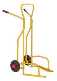 Kongamek Carriola per pneumatici, giallo, gommatura in aria