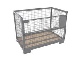 Schake pallet Gitterbox con ribalta, lunghezza x larghezza 1200 mm x 800 mm