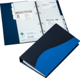 EICHNER Libro per biglietti da visita in PVC blu