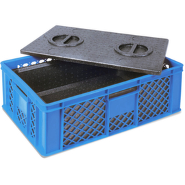 Contenitore impilabile con box isolante