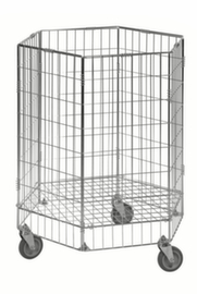 Kongamek Carrello a griglia, carico max. 60 kg, lunghezza x larghezza superficie di carico 580 x 580 mm