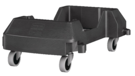 Rubbermaid Carrello SlimJim per collettori di materiale riciclabile, per contenitore 60 - 87 l, polietilene nero