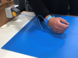 Set di tappetini per postazioni di lavoro ESD ELEKTRON in vinile