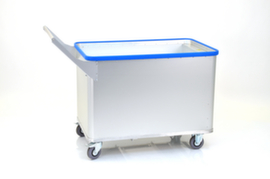 Gmöhling Carrello portacasse in alluminio G®-ERGO con base a molla