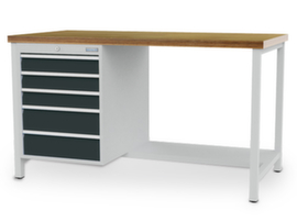 Bedrunka + Hirth Banco da lavoro con piano multiplo