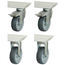 RAU Set di ruote adlatus per banco da lavoro