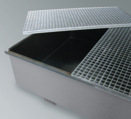 Fodera in PE per vaschetta raccogligocce, larghezza x profondità 2420 x 820 mm