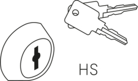 C+P Serratura a cilindro Classic Plus per armadio guardaroba o con cassette di sicurezza