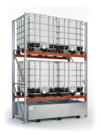 META Portapallet MULTIPAL per 18 pallet, 5665 mm di larghezza, 3 piani di stoccaggio