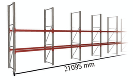 META Portapallet MULTIPAL per 66 pallet, 21095 mm di larghezza, 3 piani di stoccaggio