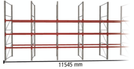 META Portapallet MULTIPAL per 48 pallet, 11545 mm di larghezza, 4 piani di stoccaggio