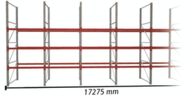 META Portapallet MULTIPAL per 72 pallet, 17275 mm di larghezza, 4 piani di stoccaggio