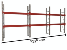 META Portapallet MULTIPAL per 9 pallet, 5815 mm di larghezza, 3 piani di stoccaggio