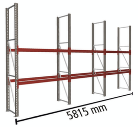META Portapallet MULTIPAL per 9 pallet, 5815 mm di larghezza, 3 piani di stoccaggio