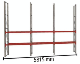 META Portapallet MULTIPAL per 12 pallet, 5815 mm di larghezza, 4 piani di stoccaggio