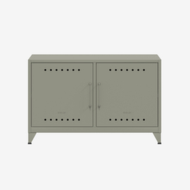 Bisley Credenza Fern Cabby con passacavi e supporto