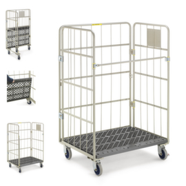 Roll container con pareti pieghevoli