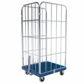 Timone e giunto per contenitore con ruote