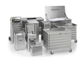 Gmöhling Contenitore in alluminio per lo smaltimento dei fascicoli G®-DOCU con fessura di deposito con protezione passante